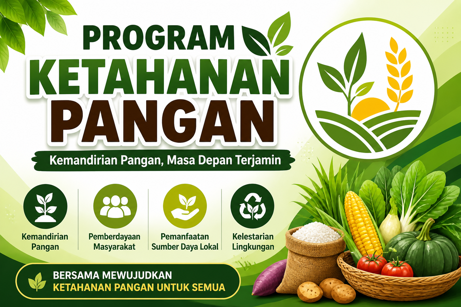 Program Ketahanan Pangan SMK Negeri 1 Sematu Jaya Melalui Penanaman Kacang dan Jagung